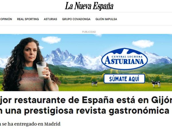 Reseña en La Nueva España Mejor Libro Gastronómico 2023
