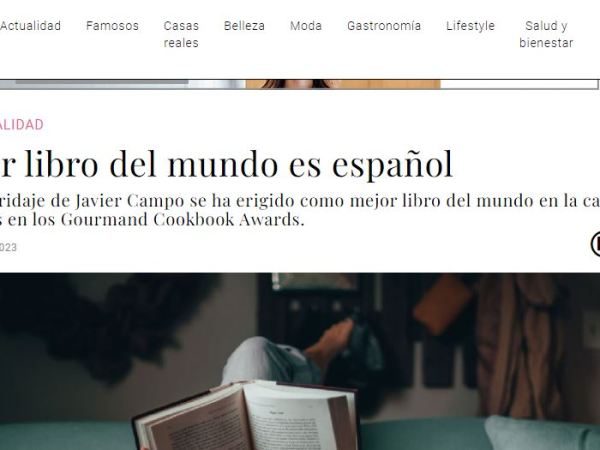 El mejor libro del mundo es español: reseña en The Luxonomist de Mediaset España