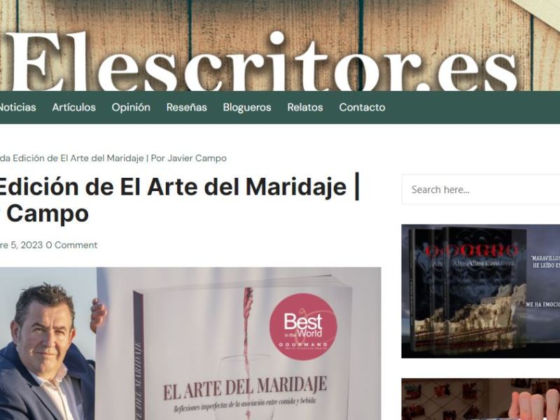 Segunda Edición de El Arte del Maridaje | ElEscritor.es